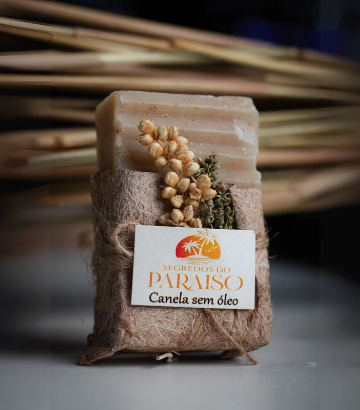 Sabonete artesanal Canela sem óleo – 80 gr